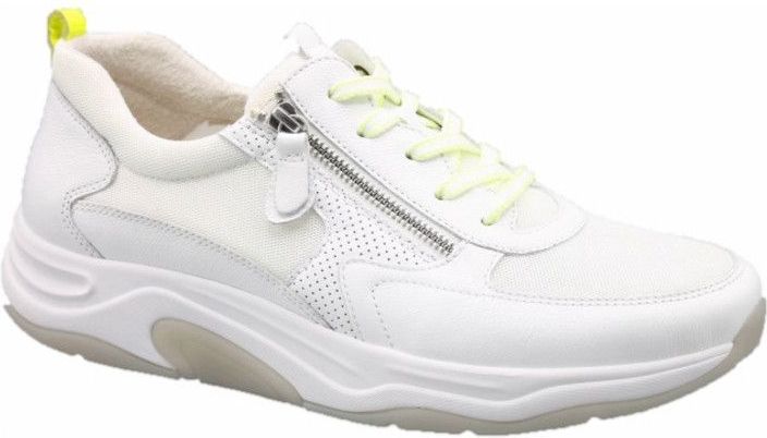 Gabor - 46.918.60 - Sneakers - Weiss/Neongelb - Leer Combi