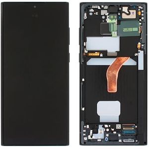 Origineel LCD-display voor Samsung Galaxy S22 Ultra 5G S908 Touch Screen Graphite Digitizer/beeldscherm/glas GH82-27488E / GH82-27489E