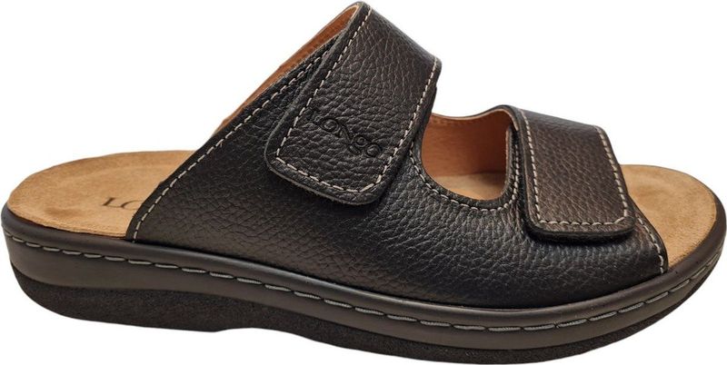 Longo - Slippers - Zwart - Artikel 1012090