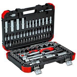 GEDORE R46003094 Dopsleutelset, 1/4 Inch, 94-Delig, Rood
