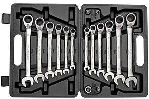 Gedore - R07203016 - Ringratel-steeksleutelset - 16-delige - Chroom-vanadiumstaal