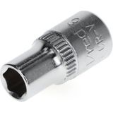 Gedore Dopsleutel 1/4" | 6-Kant | SW 6 mm | L. 25 mm - 3300068