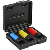 Gedore RED - Kracht-dopsleutelinzetset - 3-delig - Chroom-molybdeenstaal