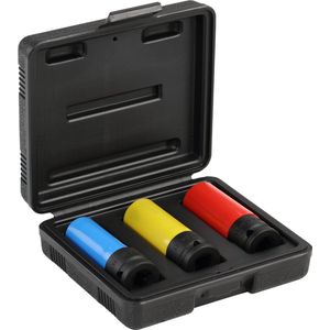 Gedore RED - Kracht-dopsleutelinzetset - 3-delig - Chroom-molybdeenstaal