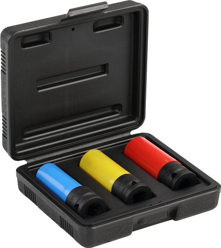 Gedore RED - Kracht-dopsleutelinzetset - 3-delig - Chroom-molybdeenstaal