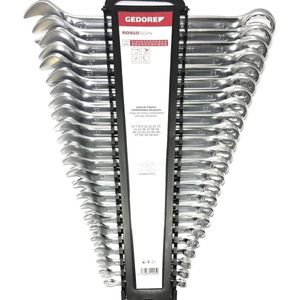 GEDORE red Ring Steeksleutelset - 24-delig - Chroom-vanadium-staal - Zilver