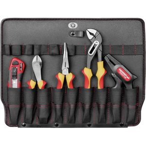 GEDORE Red gereedschapskoffer elektricien, 89-delig, in zeer robuuste kunststof koffer incl. gasveren, R21652089