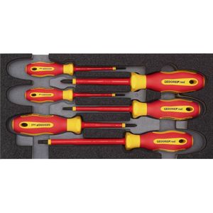 Gedore Red Vde-schroevendraaierset Kruiskop (ph) + Sleuf 6-delig