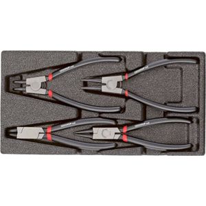 GEDORE red R22150017 borgveertangset in 1/3 schuimmodule, 4-delig
