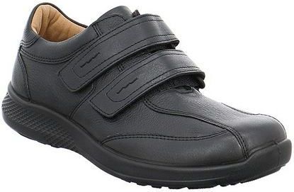 Jomos - Lage Schoenen - Leer - Zwart - Klittenbandsluiting