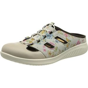 Jomos Allegra damesclogs offwhite/flower (grijs/kleurrijk), Offwhite Bloem, 41 EU X-Weit