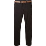 Chino Broek - Twill - Groen - Met Riem en Twee Zakken