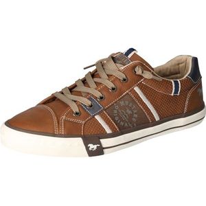 MUSTANG Slip-on sneakers voor heren, Braun 307 Cognac, 45 EU