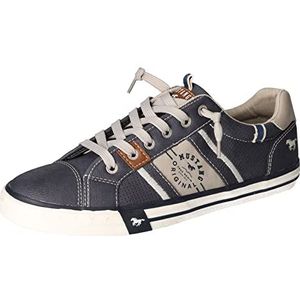 MUSTANG Herensneakers met veters, donkerblauw, 45 EU