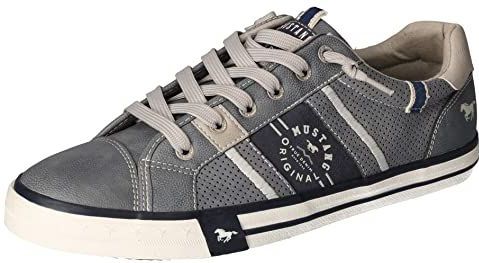 MUSTANG 4072-308 Slip On Sneakers voor heren, Blauw Sky 875, 46 EU