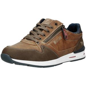 MUSTANG Herensneakers met veters, lichtbruin, 41 EU