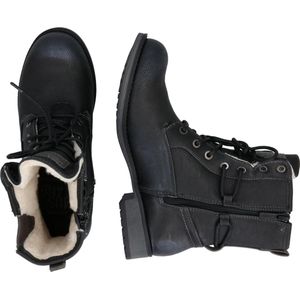 Mustang Shoes Winterlaarzen , blokhak, winterlaars, veterschoenen bezet met studs