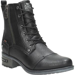 Mustang dames veterboot - Zwart - Maat 37