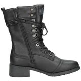 Mustang veterboots dames - Zwart - Maat 42