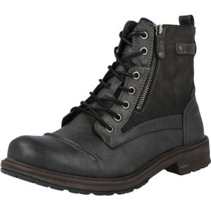 Merk - Veterboots - Effen - Imitatieleer - Ritssluiting - Antislip
