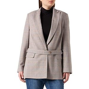 Gerry Weber Blazer met lange mouwen voor dames, Blau Karo, 44