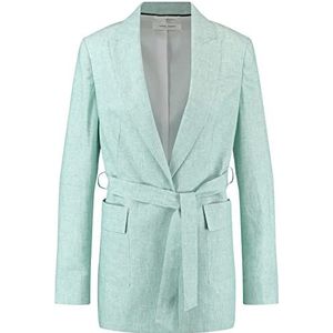 Gerry Weber Blazer voor dames, met knoopriem, lange mouwen, gevoerde blazer, effen, Groen/ecru/wit patroon, 34