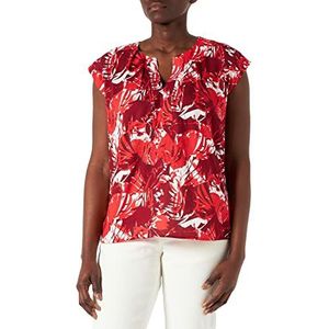 GERRY WEBER Edition Damesblouse, Helder rood/ecru/print, 36