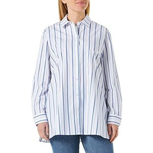 Gerry Weber - 860016-66423 - Damesblouse - Ecru - Wit - Blauw