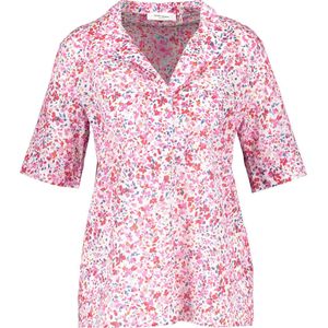 Gerry Weber 860025-66430 Damesblouse, Print ecru/wit/paars/roze