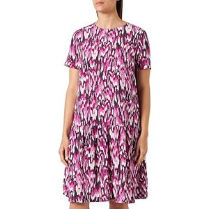 GERRY WEBER Edition Dames 885006-66419 jurk, paars/roze/zwart print, 42, lila/roze/zwarte opdruk, 42