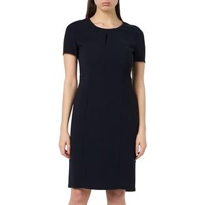 Tricot Jurk - Effen - Ronde Hals - Kwartmouw - Knielengte