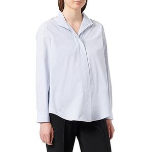 EDITION Damesblouse, blauw/ecru/witte strepen., 36
