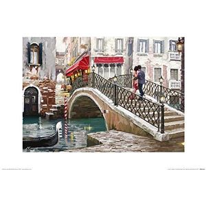 1art1 Venetië Poster Love Bridge, Richard MacNeil Kunstdruk Reproductie 40x30 cm