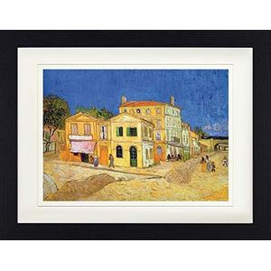 1art1 Vincent Van Gogh Poster Vincent's House In Arles, The Yellow House, 1888 Ingelijste Foto Met Passepartout | Muur Foto's | In Een Fotolijstje 40x30 cm