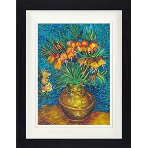 1art1 Vincent Van Gogh Poster Fritillaries In A Copper Vase, 1887 Ingelijste Foto Met Passepartout | Muur Foto's | In Een Fotolijstje 40x30 cm