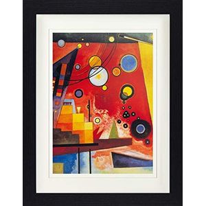 1art1 Wassily Kandinsky Poster Heavy Red, 1924 Ingelijste Foto Met Passepartout | Muur Foto's | In Een Fotolijstje 40x30 cm