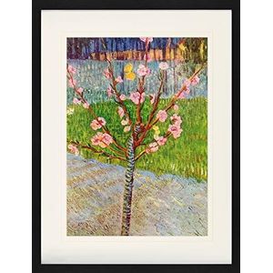 1art1 Vincent Van Gogh Poster Peach-Tree In Blossom, 1888 Ingelijste Foto Met Passepartout | Muur Foto's | In Een Fotolijstje 80x60 cm