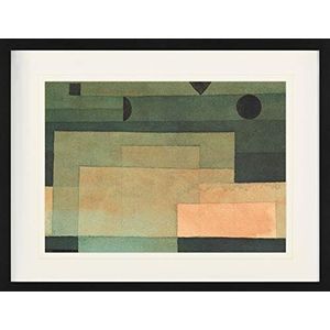 1art1 Paul Klee Poster The Firmament Above The Temple, 1922 Ingelijste Foto Met Passepartout | Muur Foto's | In Een Fotolijstje 80x60 cm