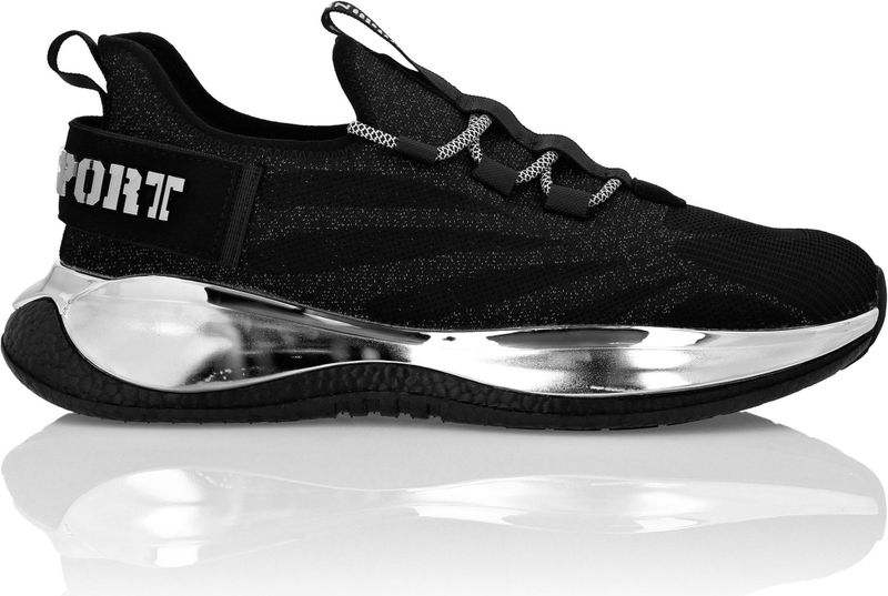 Plein Sport - The Iron Tiger Gen.x.02 - Sneakers Laag - Lichtgrijs - Zilver - Wit