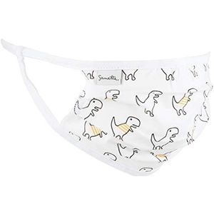 Sanetta Unisex masker kinderen pak van 2 mode-sjaal, wit, S