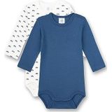 Sanetta Beige rompertje voor babyjongens, set van