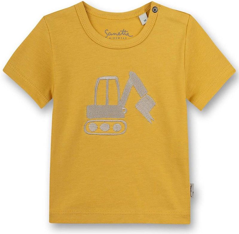 Sanetta - Jersey-Shirt - Korte Mouwen - Bio-Baumwolle - Stick-Motiv