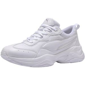 PUMA Cilia Sneaker dames, wit, grijs, violet, zilver, 38,5 EU