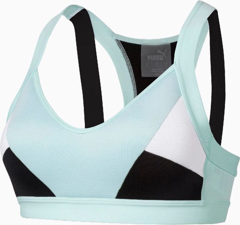 Puma - Sportbeha - Mint - Ondersteunend en Ademend