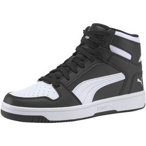 PUMA Rebound Layup SL Sneakers voor volwassenen, uniseks, Puma Zwart Puma Wit, 43 EU