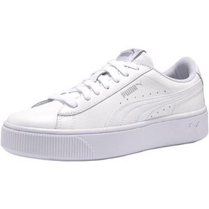 PUMA Women Puma Vikky Stacked L Sneakers, Puma White-Puma White, 42 EU