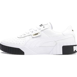 Puma, Schoenen, Dames, Wit, 38 EU, Wit Zwart Cali Sneaker