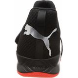 Puma - Rise XT Netfit 2 - Volleybalschoenen - Zwart/Rood - Mesh/Kunststof