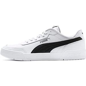 PUMA Unisex Caracal Sneakers, puma wit, zwart, 37 EU