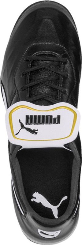 PUMA - King Top Tt - Voetbalschoenen - Zwart - Bovenmateriaal van K-leer